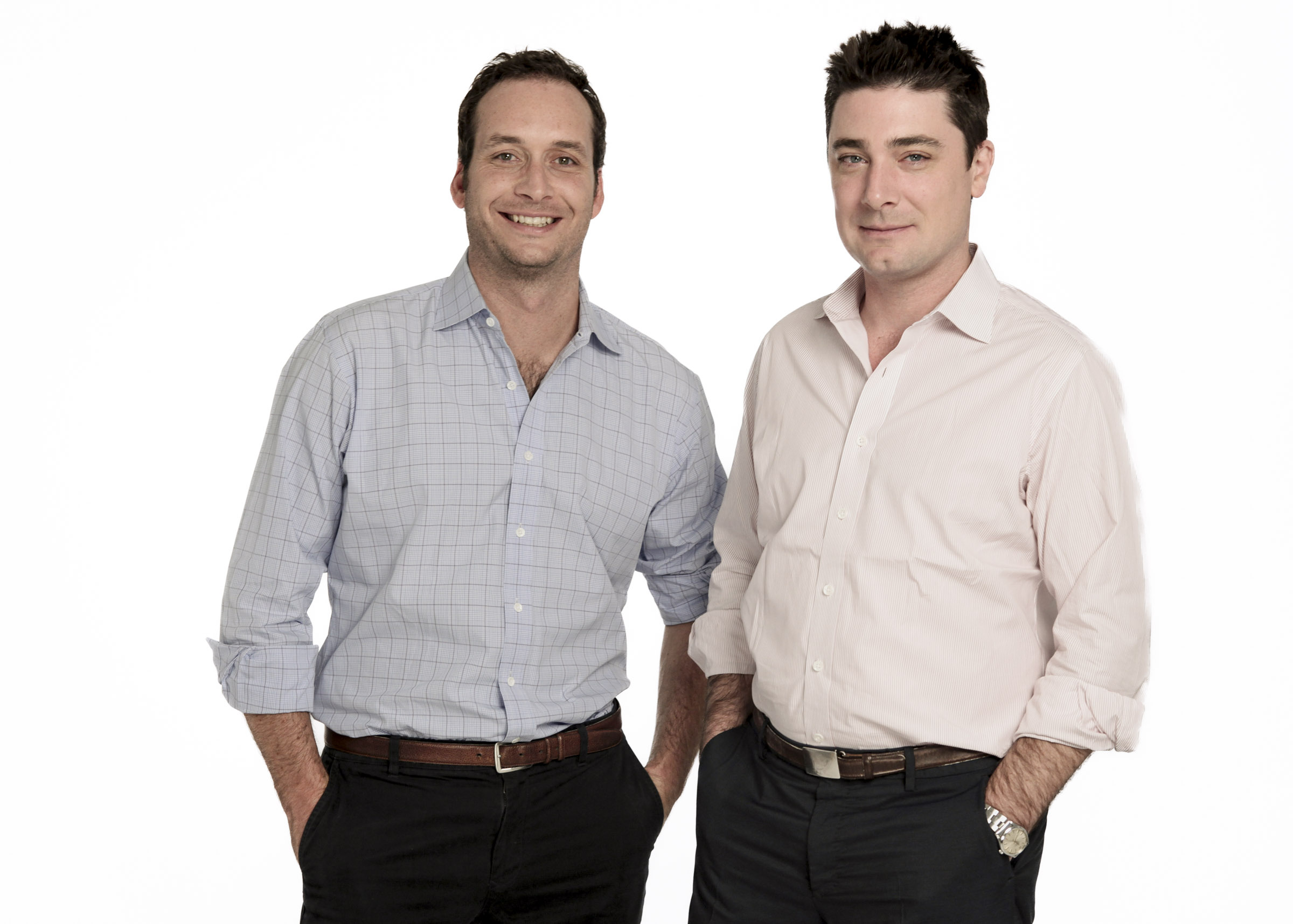 Matador Content co-founders Todd Lubin (left) and Jay Peterson (right), Content Producers, Executive Branding Portrait by Tess Steinkolk, NYC Corporate CEO Photographer
