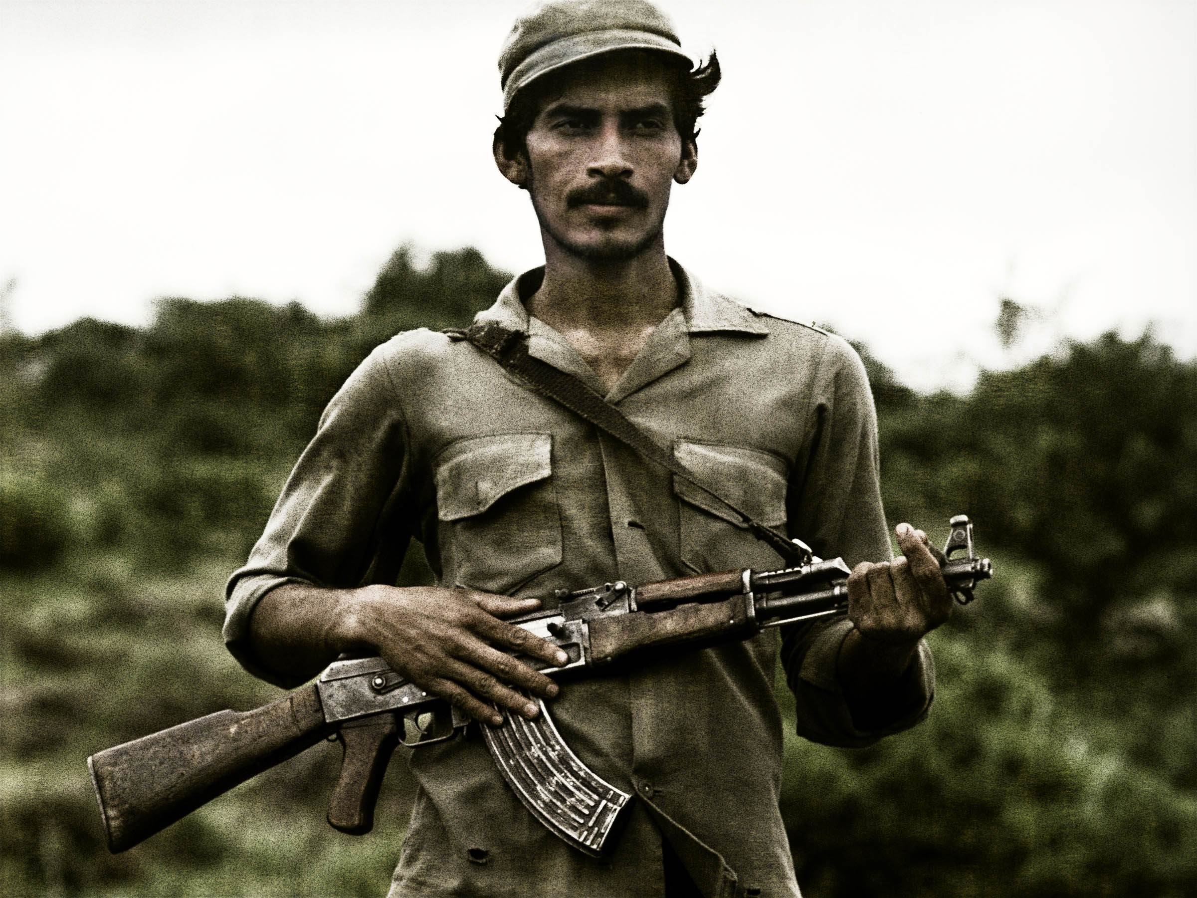 NICARAGUAN Military Man, War Portrait by Tess Steinkolk NYC Headshot photographer