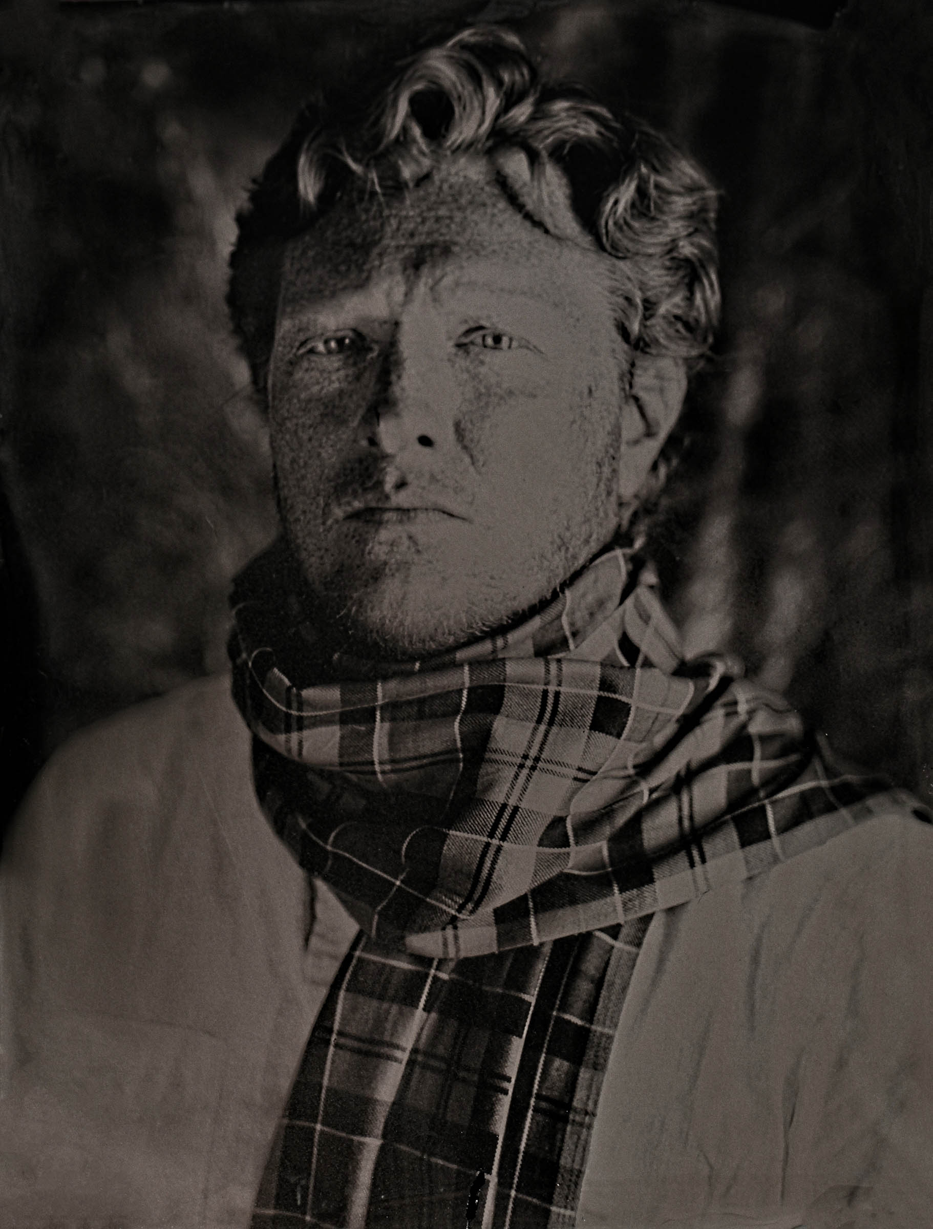 Wet Plate, Experimental Black and White Portrait, Tess Steinkolk NYC Portraits